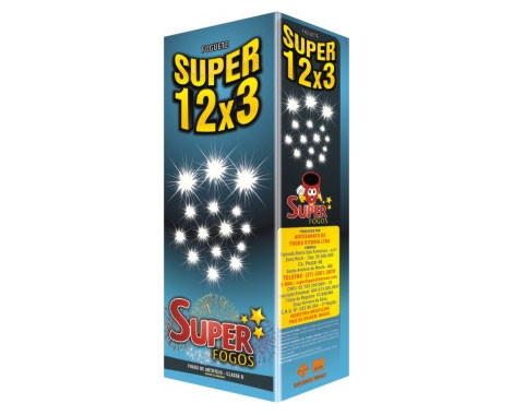 FOGUETE SUPER 12X3 38MM