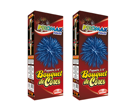 FOGUETE 20MM – BOUQUET DE CORES