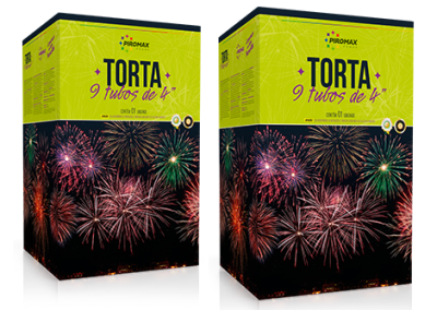 TORTA DE 4″ COM 9 TUBOS