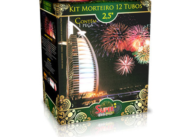 KIT MORTEIRO 2,5″ C/12 TUBOS