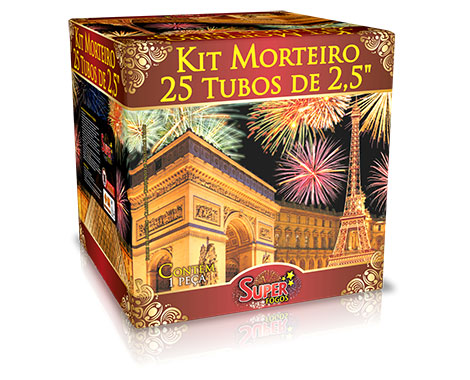 KIT MORTEIRO 2,5″ C/25 TUBOS